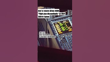 How to remove Flight Plan discountinuity on Airbus in MSFS or Xplane. #msfs #xplane #mcdu #airbus