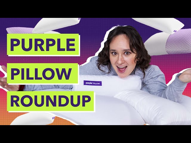 Purple cloud pillow