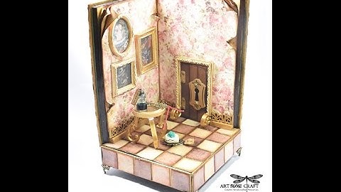 Prima Tales of you and me Mixed Media Tutorial Altered Book -  Alice in Wonderland Room Box