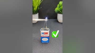 Led Connect 9volt battery #shorts #viral #youtubeshorts