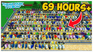 I made the LONGEST QUEUE in Theme park Tycoon 2!