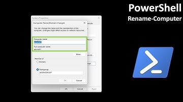 PowerShell: Rename-Computer