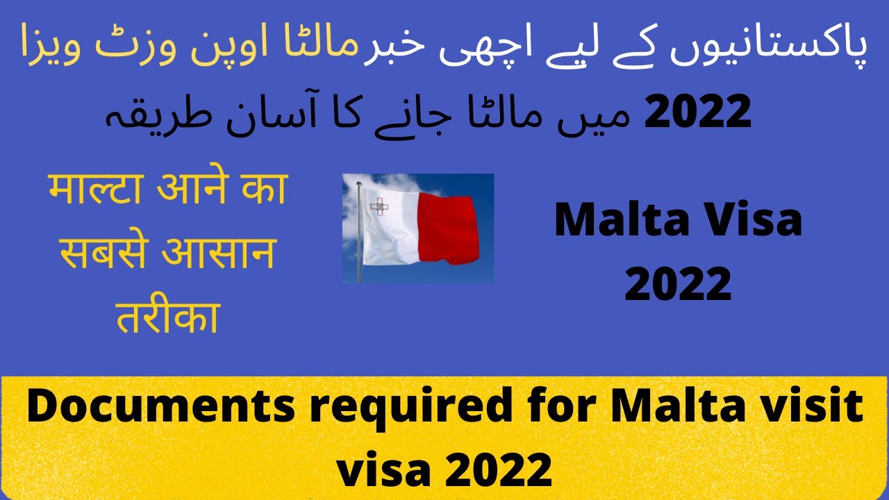 How to get Malta visit visa Documents required for Malta visit visa