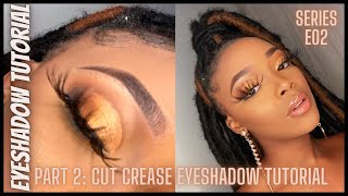 Eyeshadow Series Part 2 : Cut Crease Tutorial | Soft Glam | South African YouTuber |Gold eyeshadow