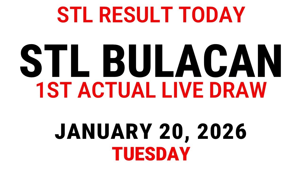 STL Bulacan Result Today January 20 2026 - 11am STL 1st draw Live