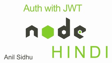 Node js MongoDB tutorial in Hindi #35 JWT authentication | setup | part-1