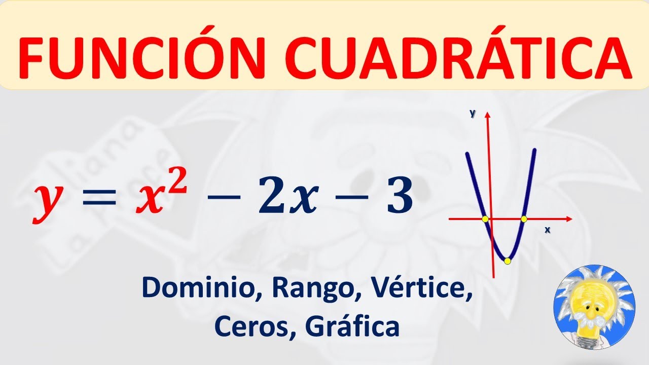 🧲 FUNCIÓN CUADRÁTICA: Vértice, Puntos de Corte ,Gráfica, dominio y rango   | Juliana la Profe