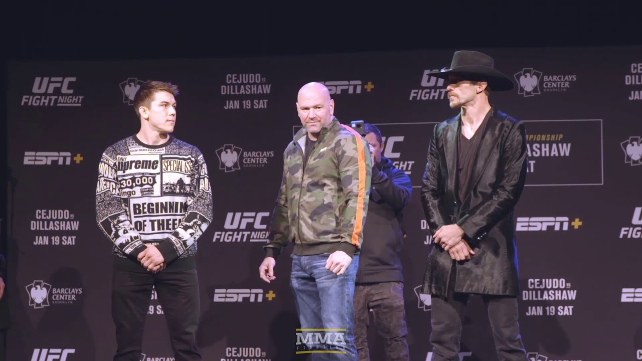 UFC Brooklyn: Donald Cerrone vs. Alexander Hernandez Presser Staredown - MMA Fighting