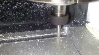 homemade cnc first cut with makita spindle
