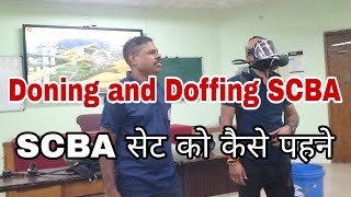 Donning and Doffing SCBA || How to put on the SCBA set. #scba