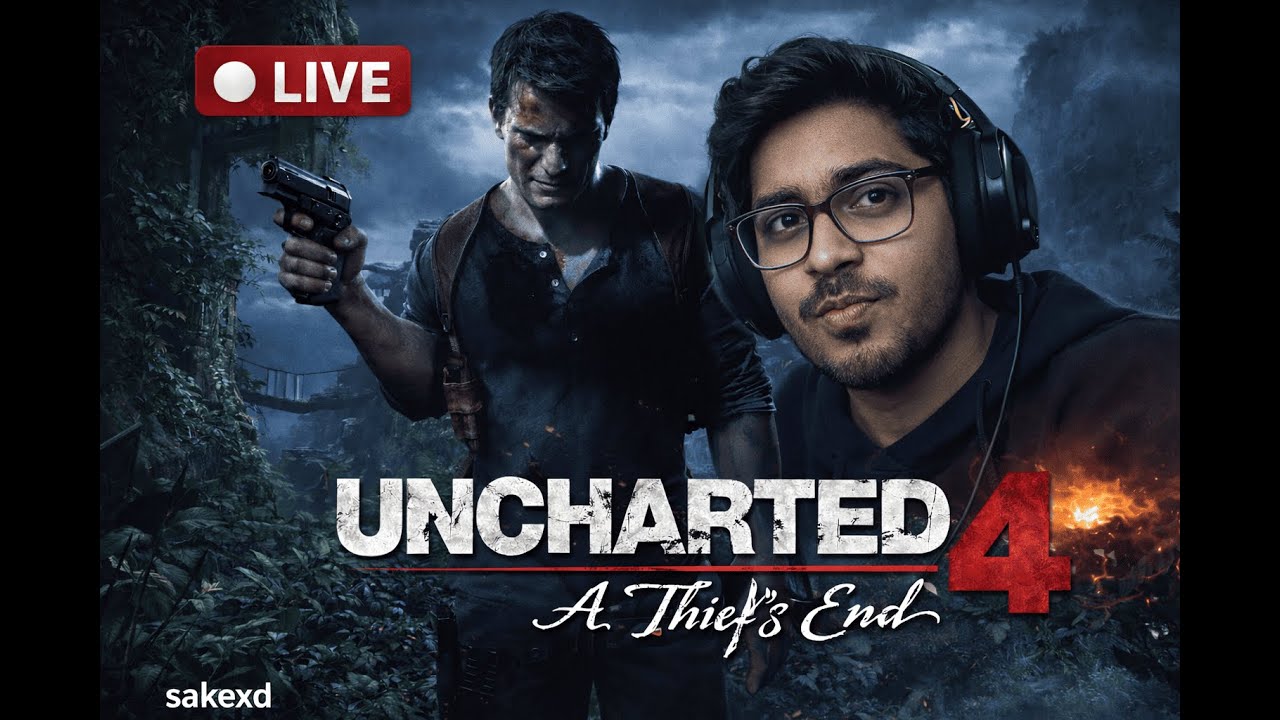 UNCHARTED 4 Hindi Live 🔴 | Full Action Adventure | Aaj Hoga Full Action! | SakeXD