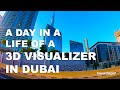 A day in a life of a 3d visualizer in dubai uae