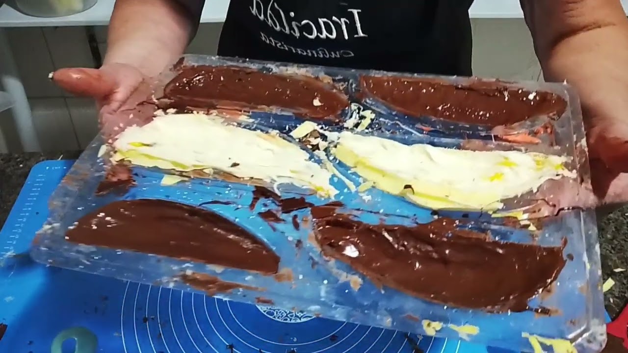 Como montar  ovos de páscoa em fatias.