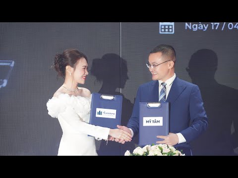 Khoảnh khắc MỸ TÂM chính thức trở thành đại sứ độc quyền cho thương hiệu đá ốp lát cao cấp EUROSTONE