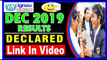Dec 2019 Results Declared | #ignouResults Published Check Now information by STUDY ZONE
