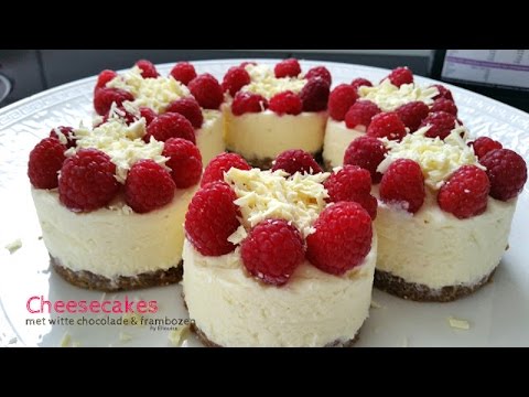 Video: Cheesecakes Met Witte Chocolade En Aardbeien