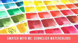 Swatch with Me: Sennelier Full Line (minus Opera)