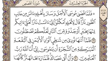 سورة القصص مكتوبة محمد أيوب