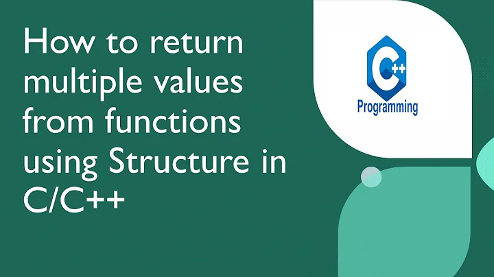 How to return multiple values from function using structure in C/C++