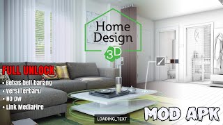 DOWNLOAD HOME DESIGN 3D MOD APK FULL UNLOCK LINK MEDIAFIRE!! NO PASSWORD #fyp #gaming #viral screenshot 5