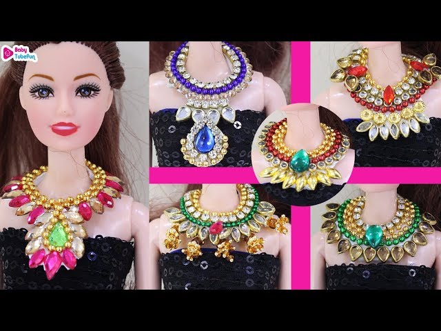 Making D I Y Miniature Jewellery Without Glue  Doll Jewellery  D creating   YouTube