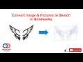 How to insert image in Solidworks & Convert Image to Sketch in Solidworks & Autotrace in Solidworks