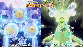 Pokémon Scarlet & Violet - Beat Tera Raid Paradox Sandy Shocks & Iron Thorns 