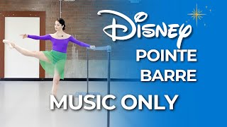 Celebrity DISNEY Pointe Barre: MUSIC ONLY (No Talking) | 30 Min Intermediate/Advanced Class Wealth