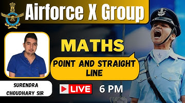 Point and straight line | Maths | Indian Airforce X Group 2023 | BY Surendra Sir