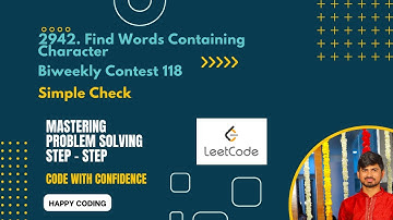 2942. Find Words Containing Character