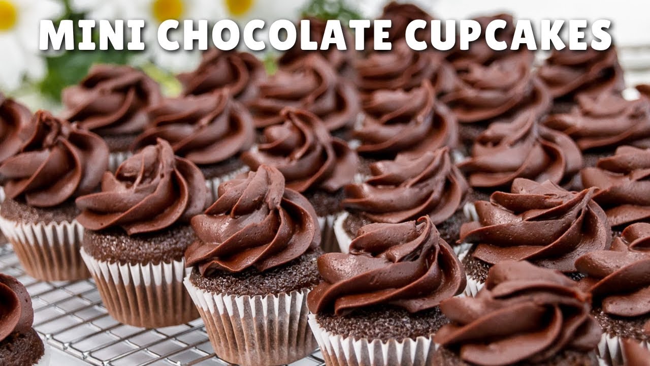 Mini Chocolate Cupcakes from Scratch