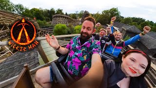 Riding Wicker Man At Alton Towers