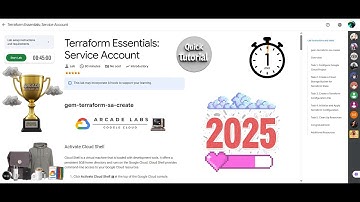 [NEW2025]Terraform Essentials: Service Account | #qwiklabs | Lab Solution | Google Cloud Arcade 2025