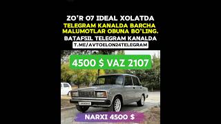 Sotiladi Narxi 4500 Vaz 2107 2011 Yil Moshina Zor Manzil Qarshi Egasini Raqami 998996504497