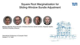 ICCV 2021: Square Root Marginalization for Sliding-Window Bundle Adjustment