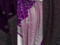💜 Stunning Wine colour mashru silk Banarasi saree ✨ #saree #silksaree #banarasi
