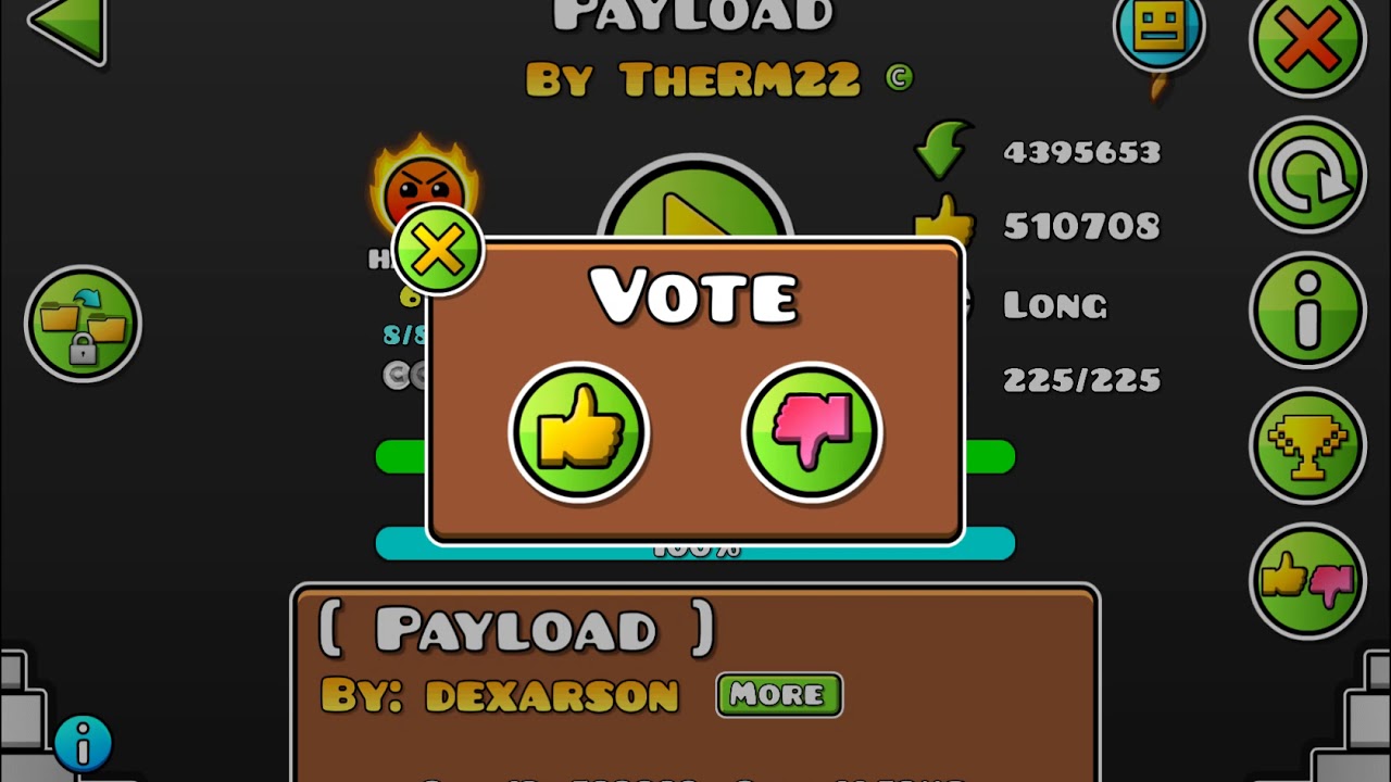 Geometry Dash 2.11 I Payload by TheRM22 (bonus gauntlet complete) - YouTube