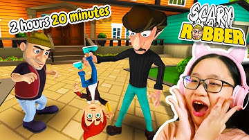 I Played SCARY ROBBER Home Clash for 2 Hours 20 Minutes!!! (SUPERCUT PART 1)