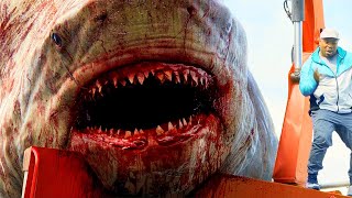Megalodon Jumps Out Of Water Scene  The Meg (2018) Movie Clip HD
