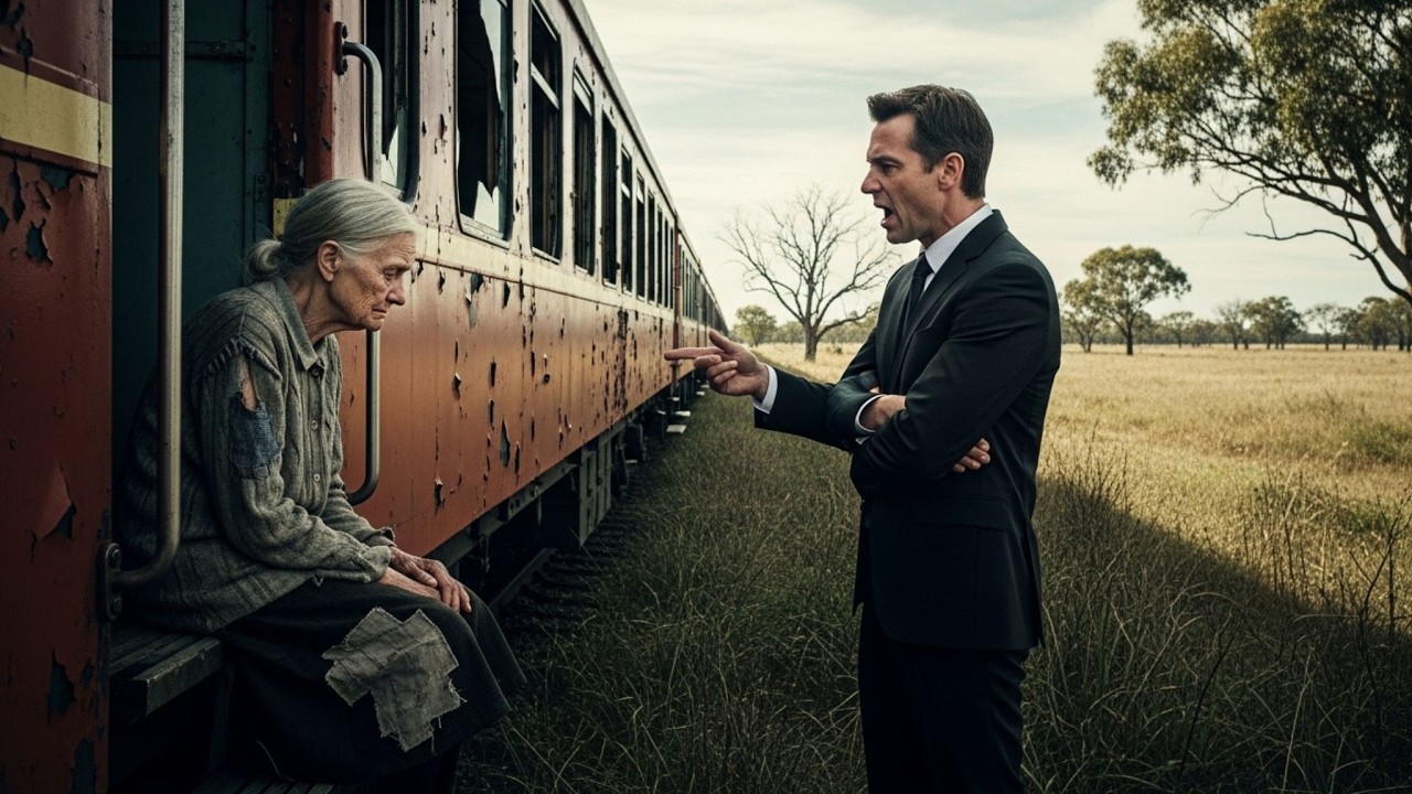 Homem Rico Humilhou uma Senhora num Trem Esquecido, Mas o que Ela Contou fez Ele Chorar!
