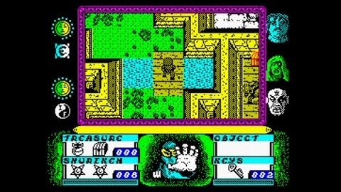 Avenger - The Way of the Tiger II (1986 / 128k AY Music Version) 100% Walkthrough, ZX Spectrum