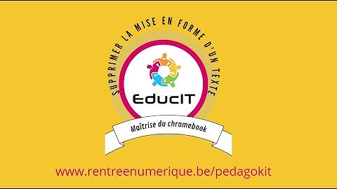 Google Docs - Supprimer la mise en forme d