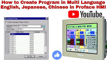 How to Create Program in Multi Language Like English, Japanese, Chainese in Proface HMI.