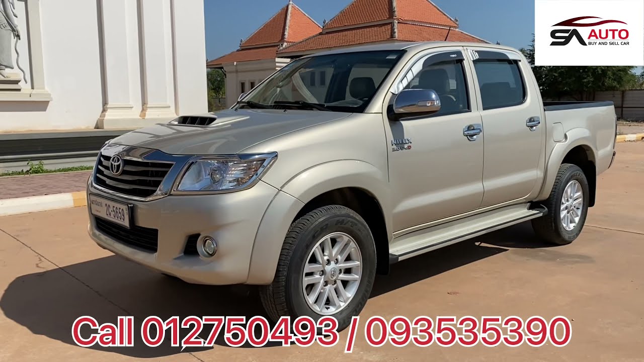 ស្តុកថ្មី Hilux Vigo 2014 Full Options