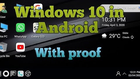 Install & Run Windows 10 on any Android device without Root | make Android computer