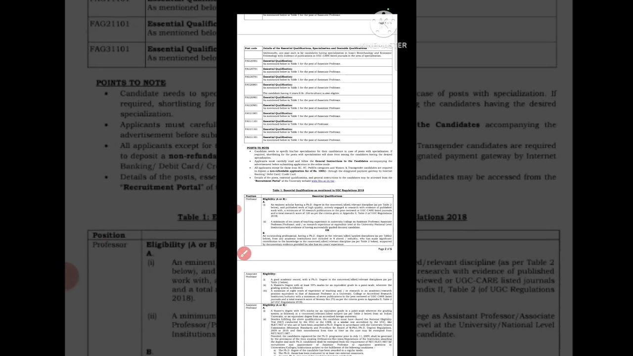 teaching jobs in Banaras Hindu University| assistant professor jobs in BHU| agriculture jobs