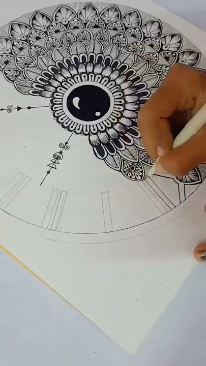 Easy Mandala Art for beginners|| How to draw Mandala Art for beginners#artist#clock#easy#mandala