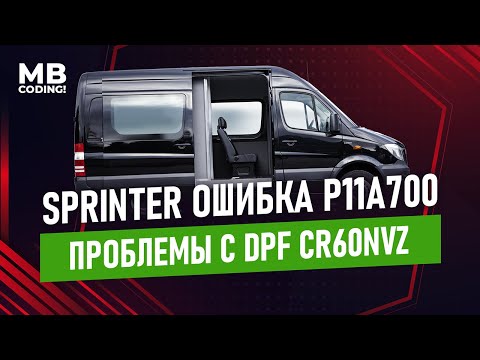 Mercedes Sprinter CDI W906 USA решение проблемы с переполнением сажевого фильтра DPF, ECU CR60NFZ