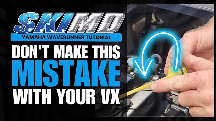 How to CORRECTLY check the oil level on your Yamaha VX, EX or SJ