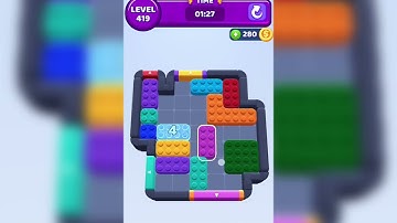Color Block Jam Level 419 Walkthrough Solution